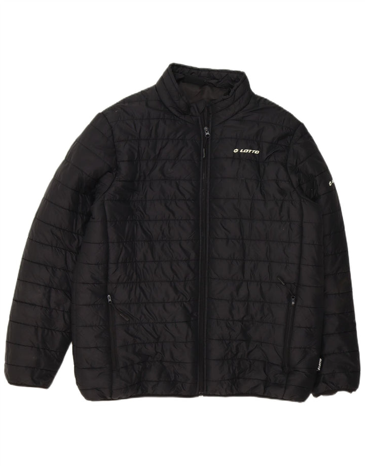 LOTTO Mens Padded Jacket UK 42 XL Navy Blue Polyamide