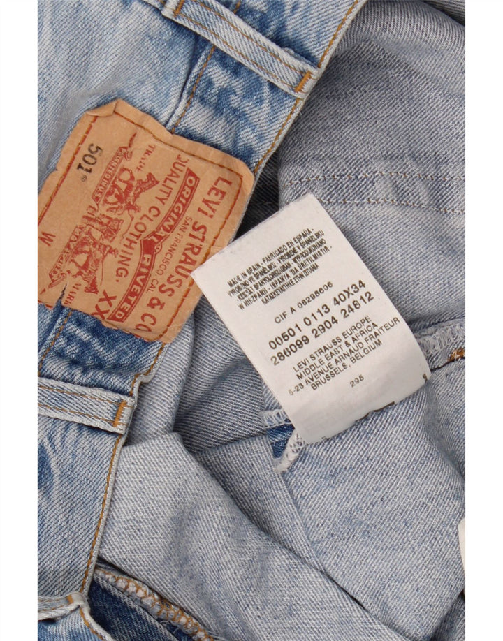 Levi's Herren 501 Straight Jeans W40 L28 Blaue Baumwolle