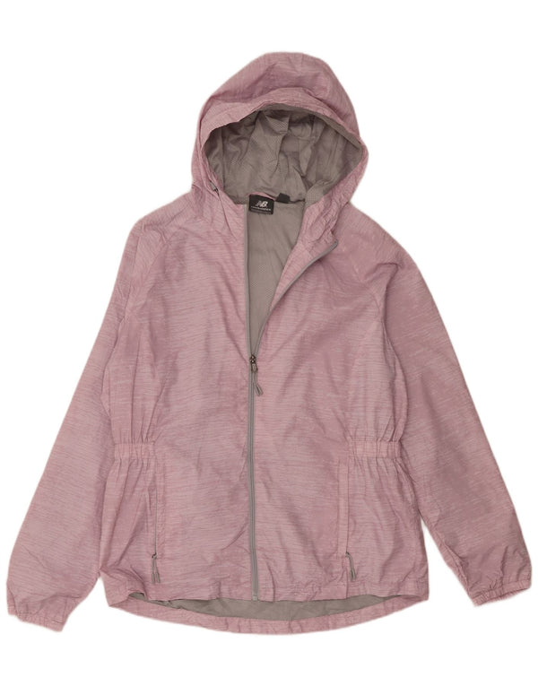 New Balance Damen-Regenjacke mit Kapuze, UK 18, XL, rosa, Polyester