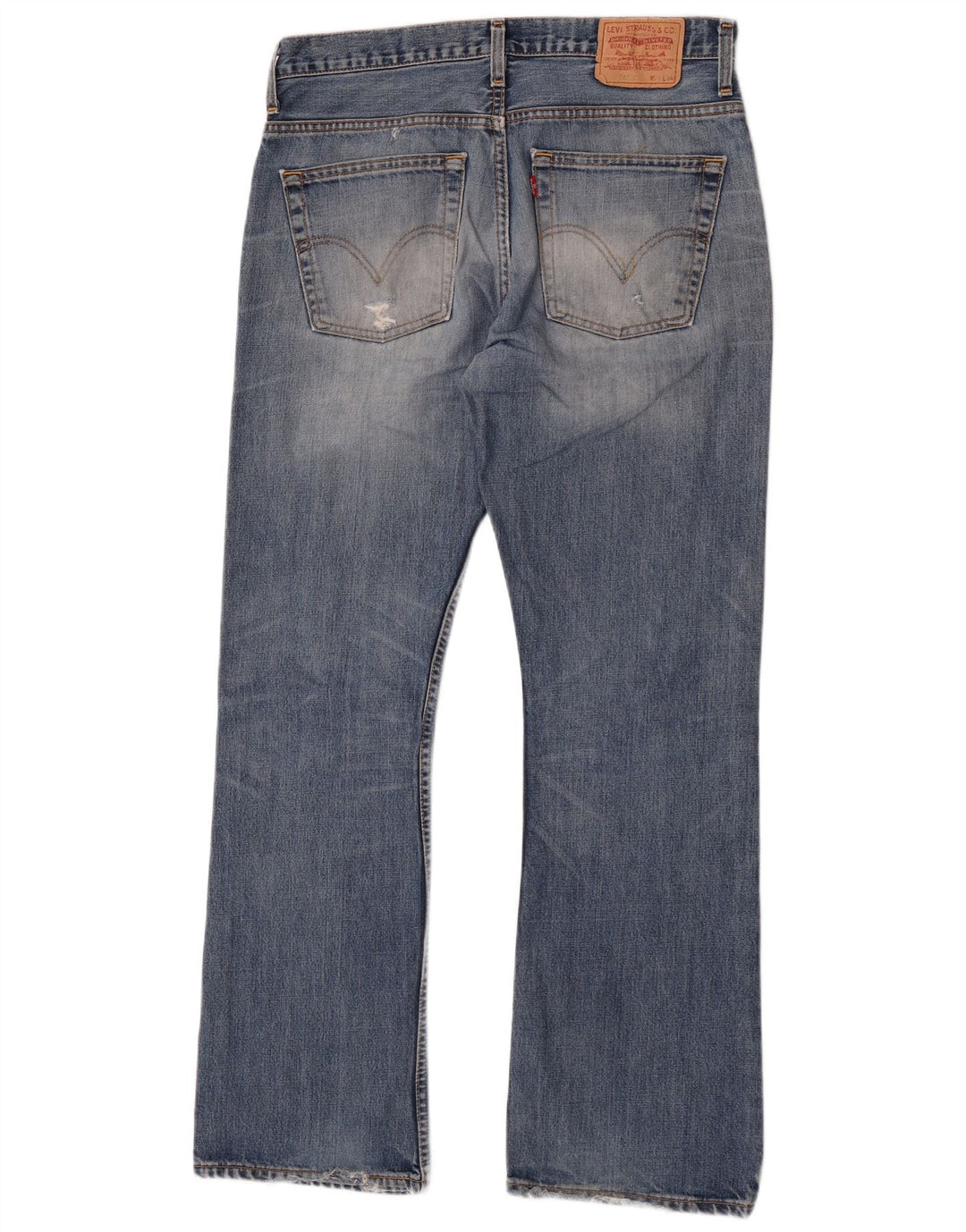 Levi's Herren 507 Bootcut Jeans W34 L34 Blaue Baumwolle