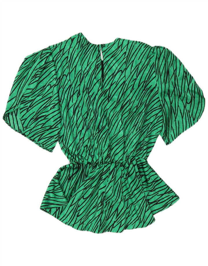 C&A Damen Blusentop EU 46 XL Grün gestreift
