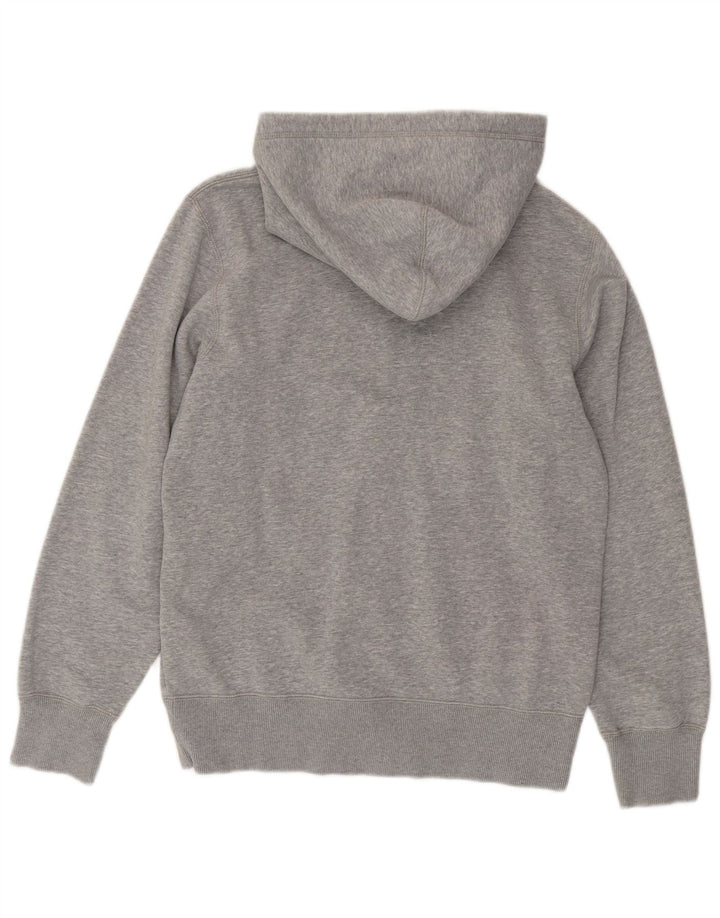 Nike Herren-Kapuzenpullover mit grafischem Reißverschluss, Größe S, graue Baumwolle