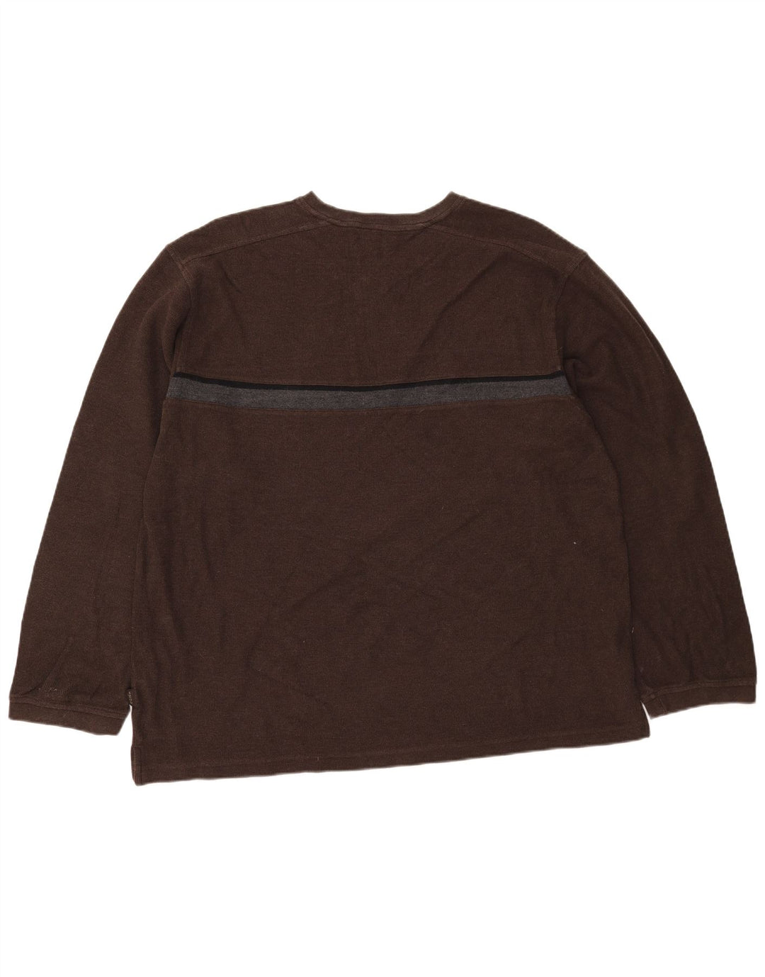 IZOD Herren-Top, langärmelig, 2XL, braun, Colourblock-Baumwolle