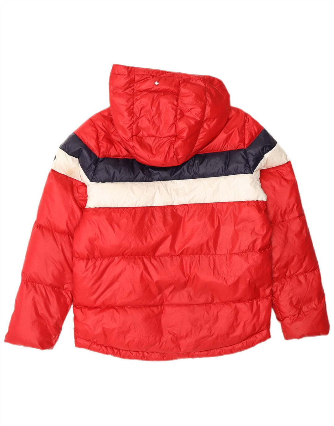 CANADIENS Wattierte Damenjacke mit Kapuze, UK 14, Mittelrot, Farbblock