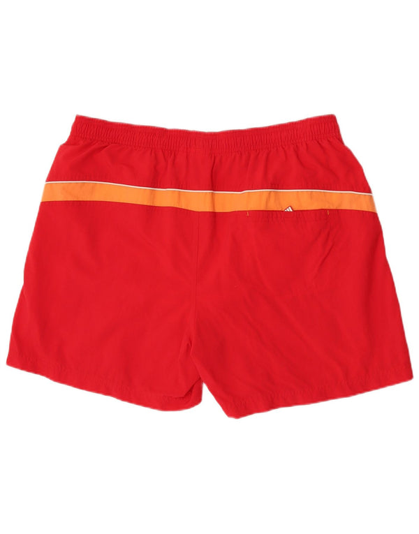 Adidas Herren Badeshorts XL Rot Colourblock Nylon