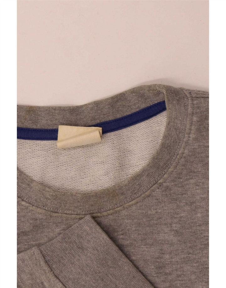 Champion Herren-Sweatshirt-Pullover aus mittelgrau gefleckter Baumwolle