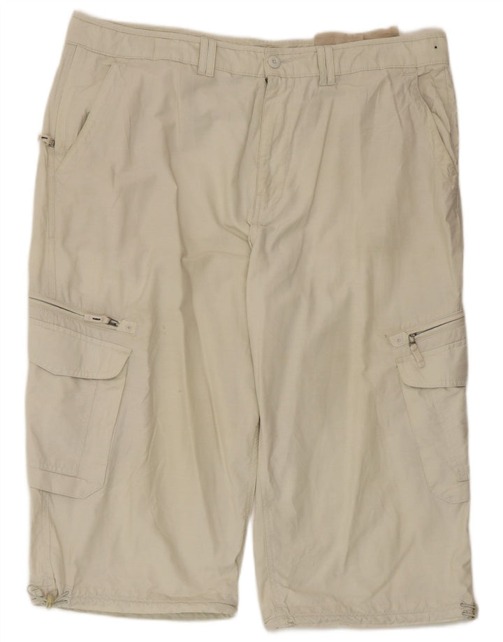 Marks & Spencer Herren Cargoshorts W40 XL Beige Baumwolle