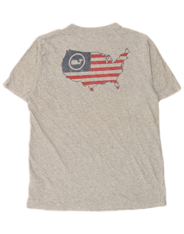 VINEYARD VINES Grafik-T-Shirt für Jungen, 15–16 Jahre, XL, Grau, Farbblock