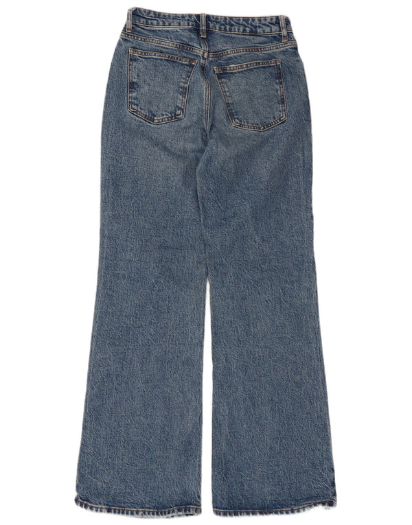Topshop Damen Relaxed Flared Jeans W26 L30 Blaue Baumwolle