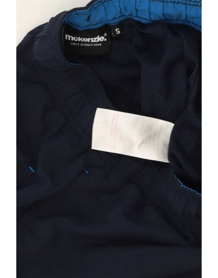 Mckenzie Herren-Badeshorts mit Grafik, Größe S, Marineblau, Polyester