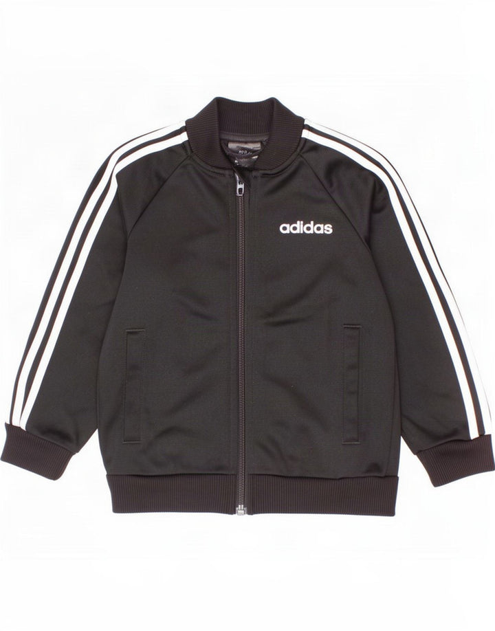 Adidas Jungen Trainingsanzug Top Jacke 2-3 Jahre Schwarz