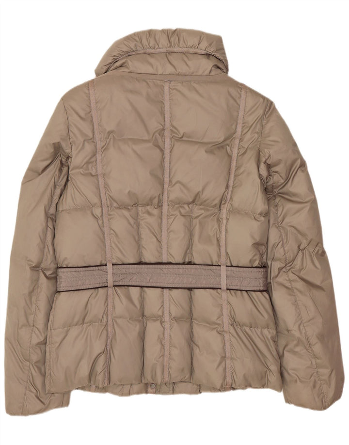 Geox Womens Respira übergroße wattierte Jacke UK 10 Small Beige Polyester