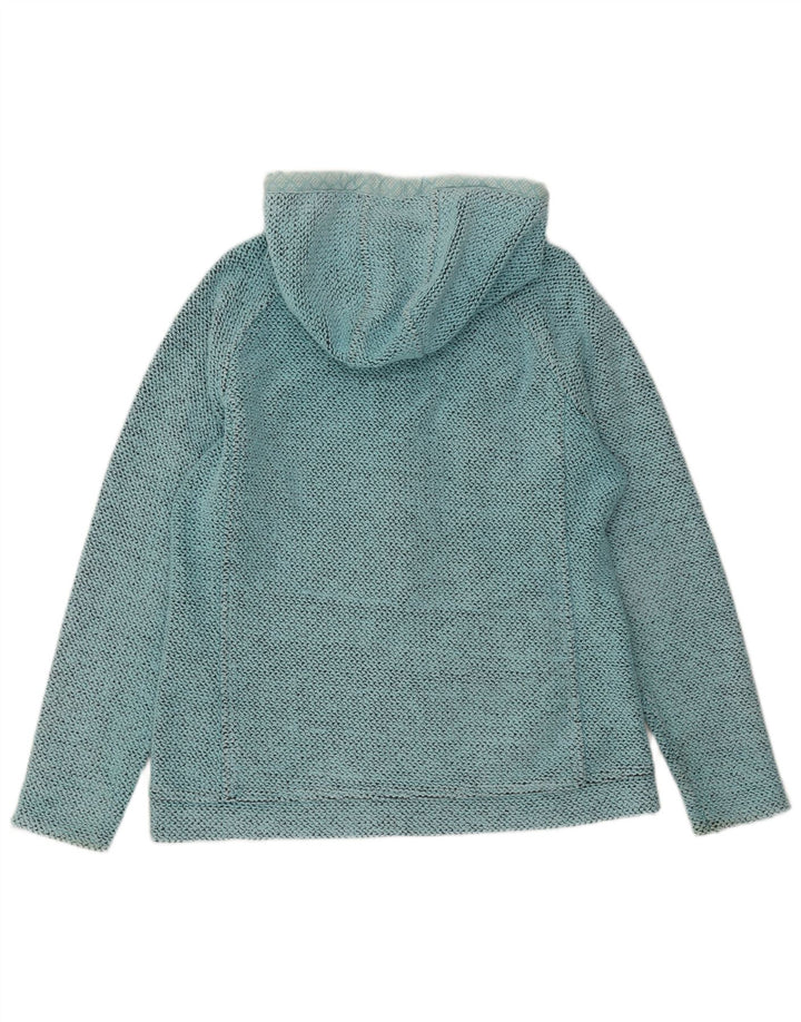 Weird Fish Damen-Kapuzenpullover mit Reißverschluss, UK 14, Größe L, Türkis, Baumwolle