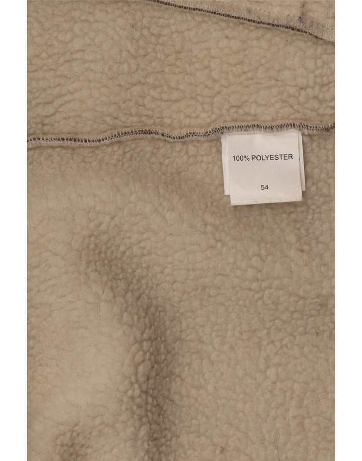 Klepper Herren-Fleecejacke IT 54 2XL Braunes Colourblock-Polyester