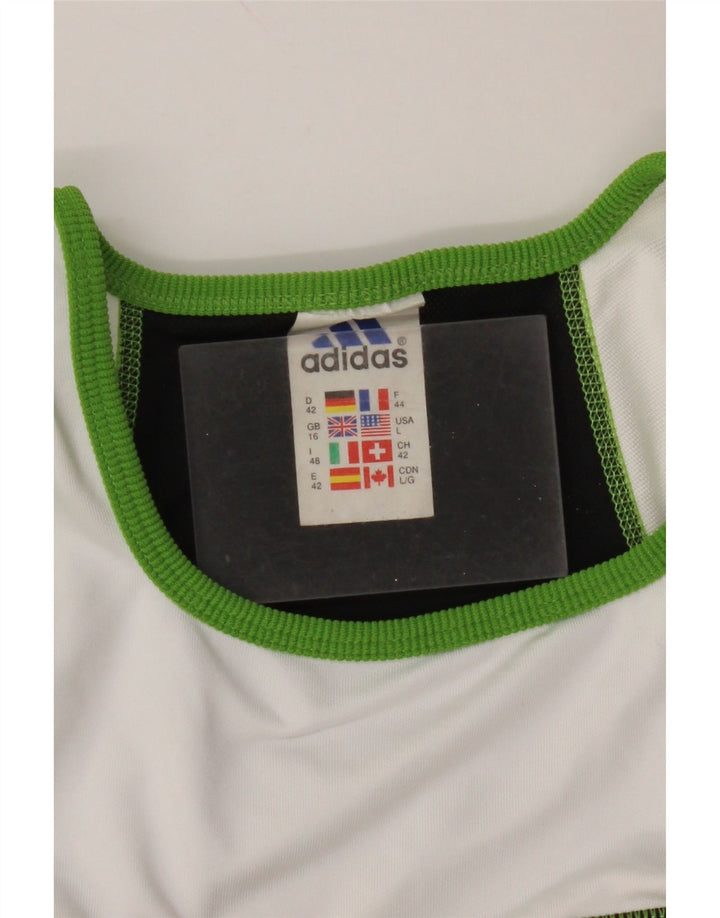 ADIDAS Damen Climalite Sport-BH-Oberteil UK 16 Large Schwarz Colourblock