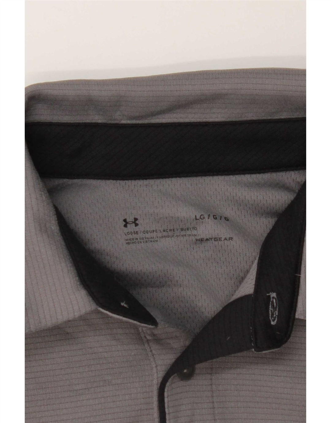 Under Armour Herren Heat Gear Poloshirt Large Grau