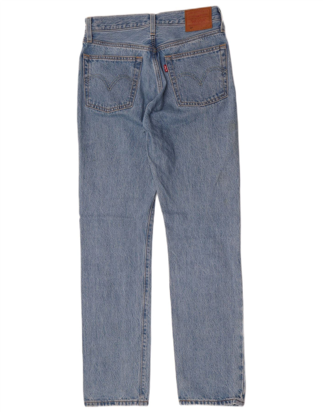 Levi's Damen 501 Straight Jeans W25 L30 Blaue Baumwolle