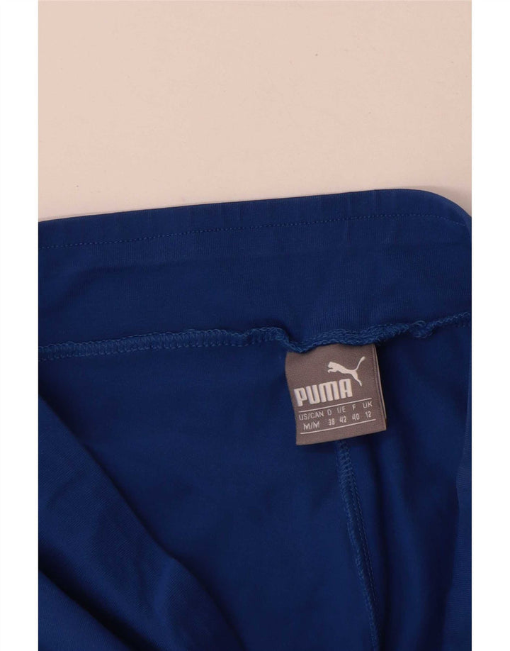 Puma Damen Graphic Leggings UK 12 Mittelblau