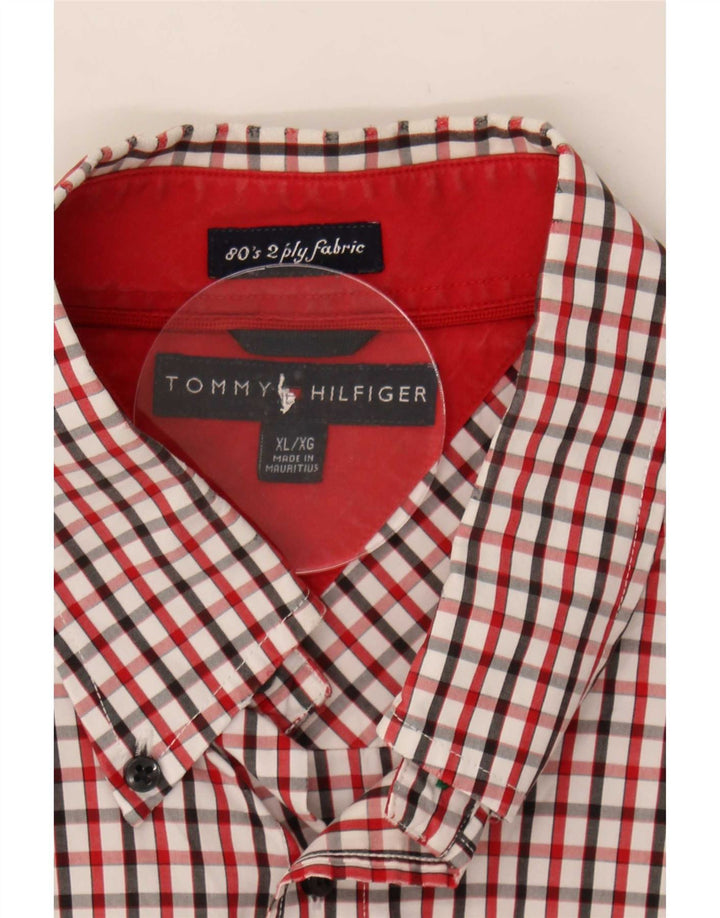 Tommy Hilfiger Herrenhemd XL rot kariert