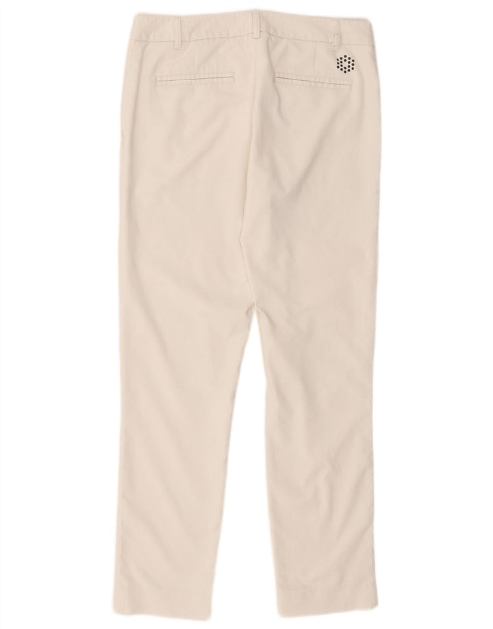 Puma Damen Slim Chino Hose UK 10 Small W32 L28 Weiß Polyester