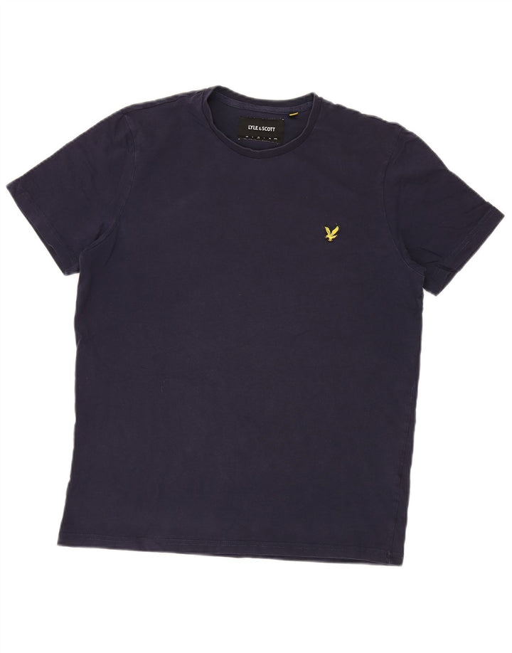 Lyle & Scott Herren-T-Shirt-Oberteil aus Baumwolle in mittlerem Marineblau