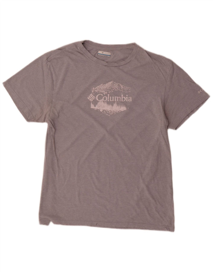 Columbia Herren-T-Shirt mit Grafik, Größe L, Grau