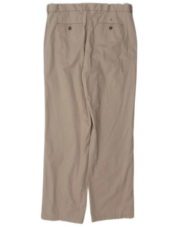 Marks & Spencer Herren gerade Chinohose W34 L33 Beige Baumwolle