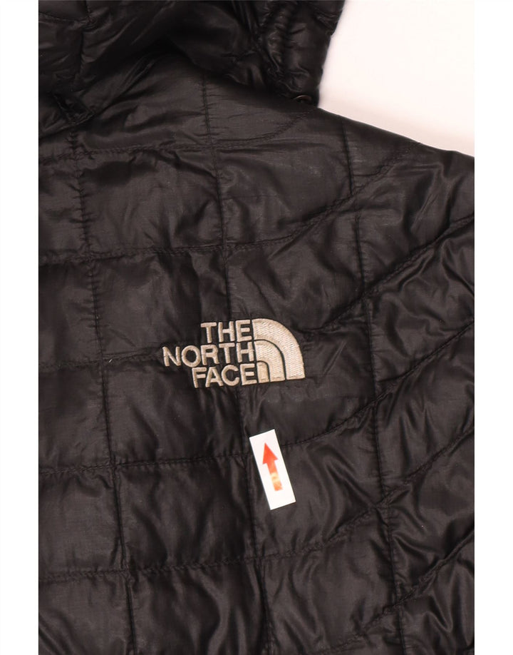The North Face wattierte Damenjacke mit Kapuze, UK 14, mittelschwarzes Nylon