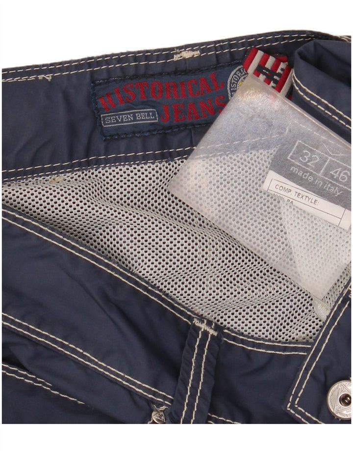 Roy Rogers Herren Seven Bell Badeshorts Mittelblaues Polyamid