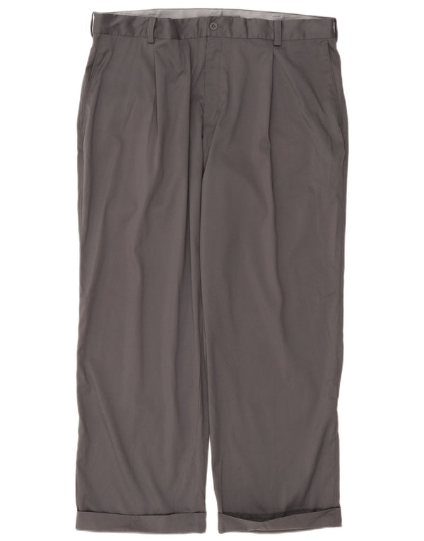 Nike Mens Dri Fit Pegged Chino Trousers W38 L29 Grey Polyester