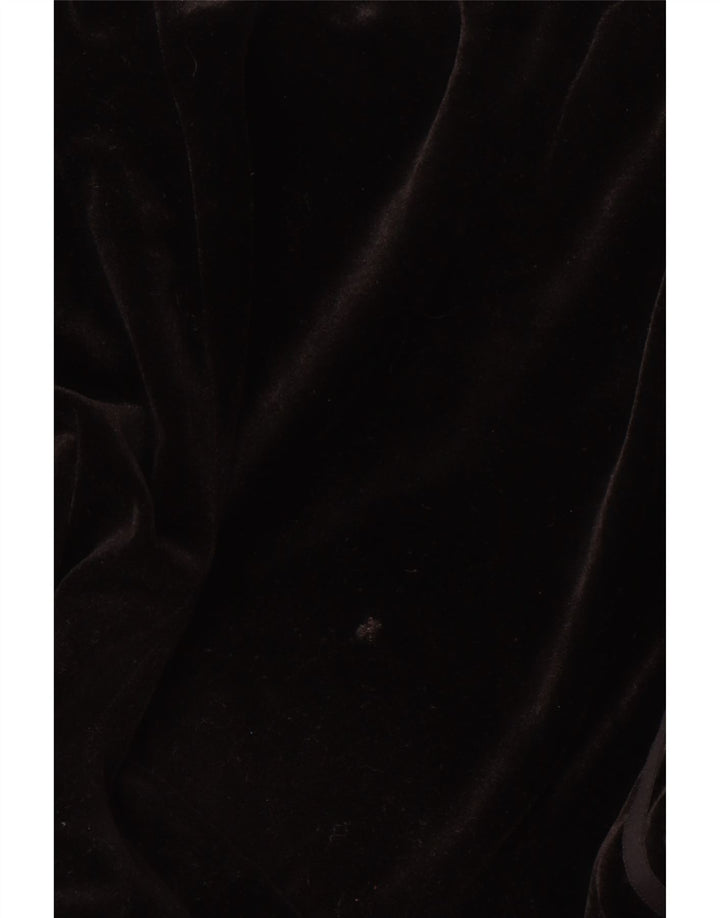 ADIDAS Damen Velours-Leggings UK 12 Medium Schwarz Polyester