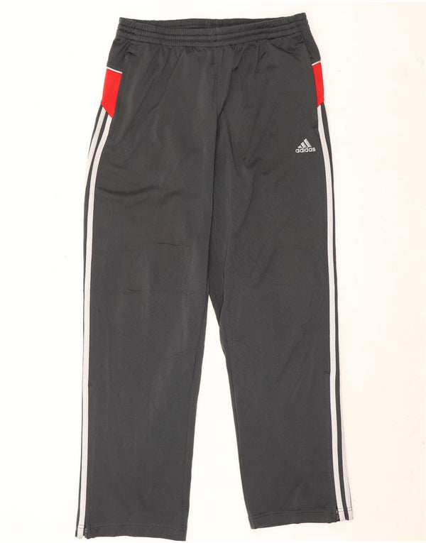 Adidas Herren-Trainingshose UK 40/42 Mittelgraues Colourblock-Polyester