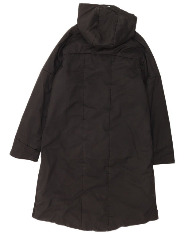 Adidas Damen Kapuzen-Windbreaker-Mantel UK 16 Large Schwarz Polyester