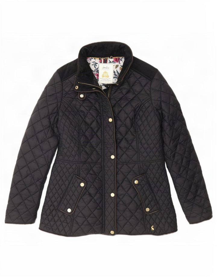 Joules Damen Steppjacke UK 12 Medium Schwarz Polyamid