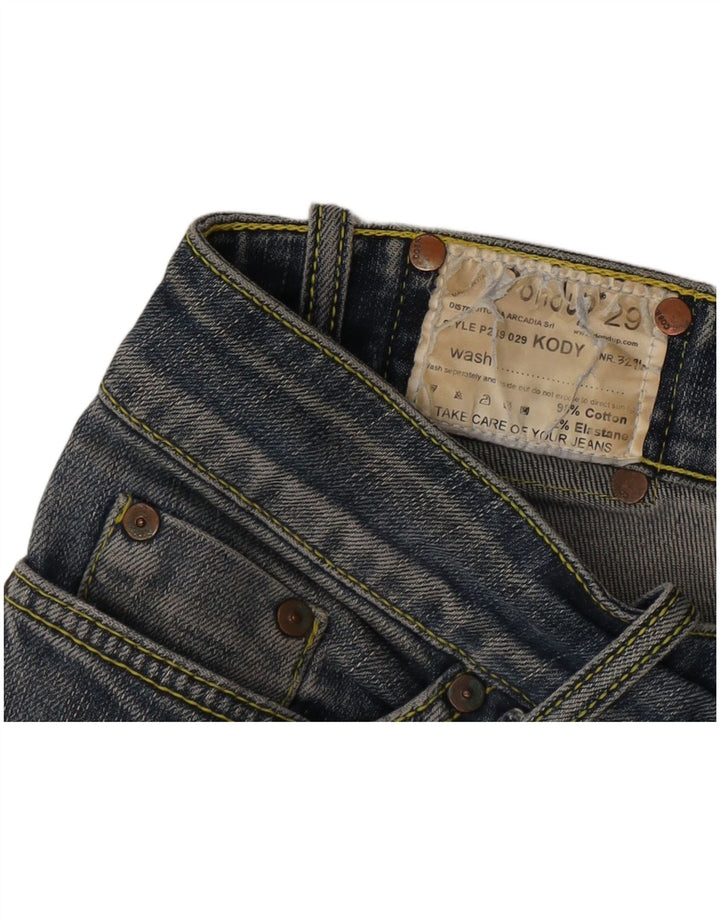 Dondup Damen Straight Jeans W29 L28 Blaue Baumwolle