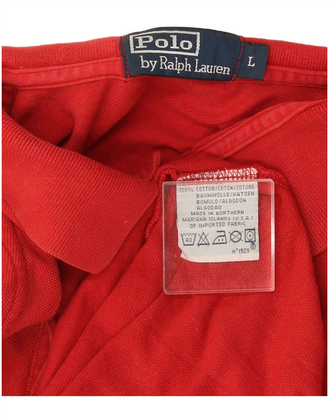 Ralph Lauren Herren-Poloshirt, große rote Baumwolle