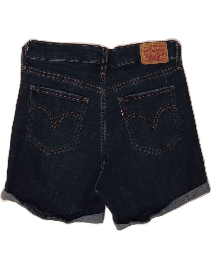 LEVI'S Womens Denim Shorts W27 Small  Navy Blue Cotton Vintage Levi's and Second-Hand Levi's from Messina Hembry 