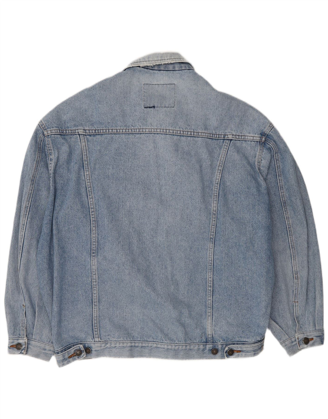 Casucci Herren Jeansjacke UK 40 Große blaue Baumwolle