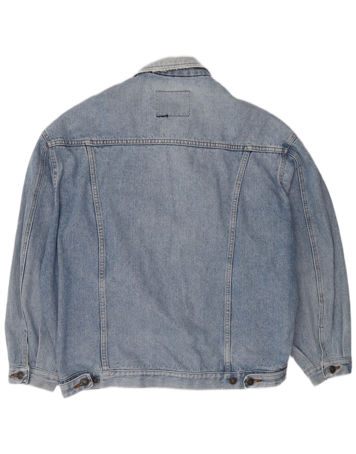 Casucci Herren Jeansjacke UK 40 Große blaue Baumwolle