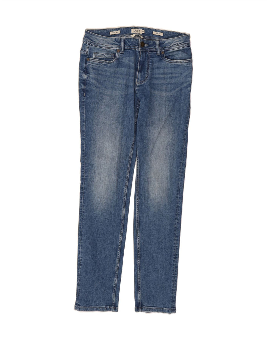 DACK'S Mens Slim Jeans IT 46 Small W30 L31 Blue Cotton Vintage Dack's and Second-Hand Dack's from Messina Hembry 
