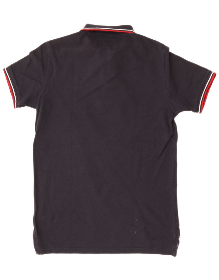 Superdry Herren-Poloshirt in normaler Passform, Größe S, Marineblau, Baumwolle