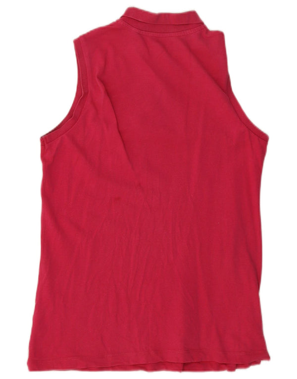 Lotto Damen Ärmelloses Poloshirt UK 12 Mittelrosa