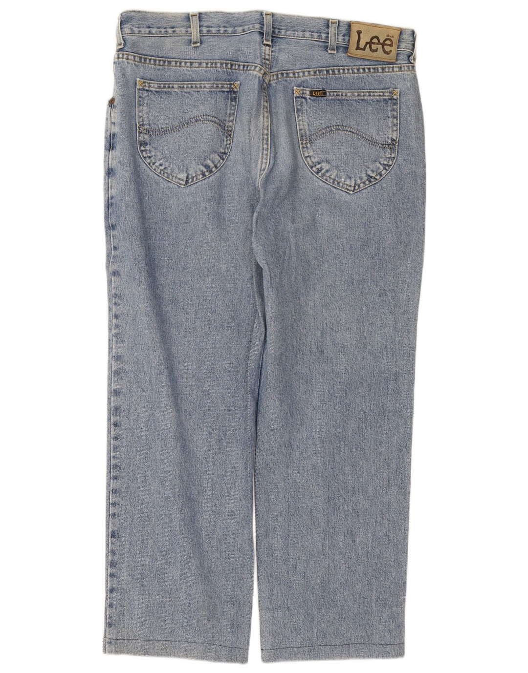 Lee Herren Chicago Straight Jeans W38 L27 Blaue Baumwolle