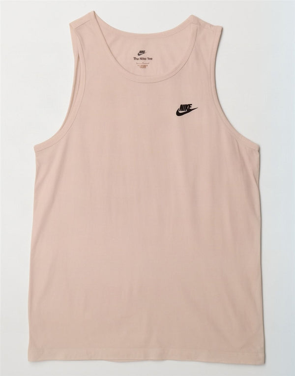 Nike Mens Vest Top Large White Cotton