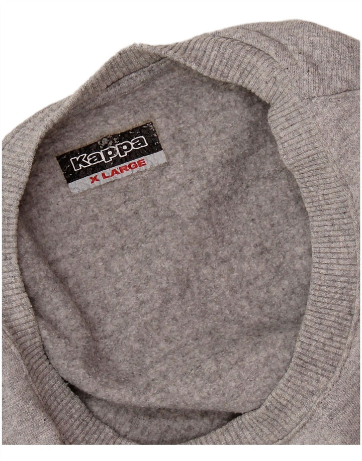 Kappa Damen Crop Top Langarm UK 18 XL Grau