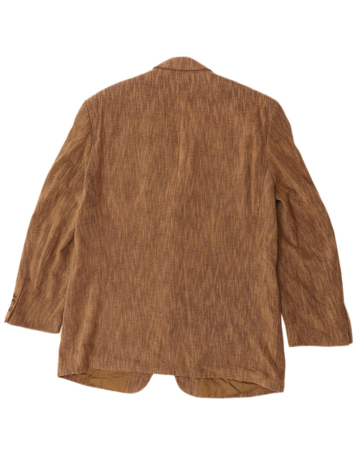 Marks & Spencer Herren-Blazer mit 3 Knöpfen, UK 38, mittelbraun gefleckt