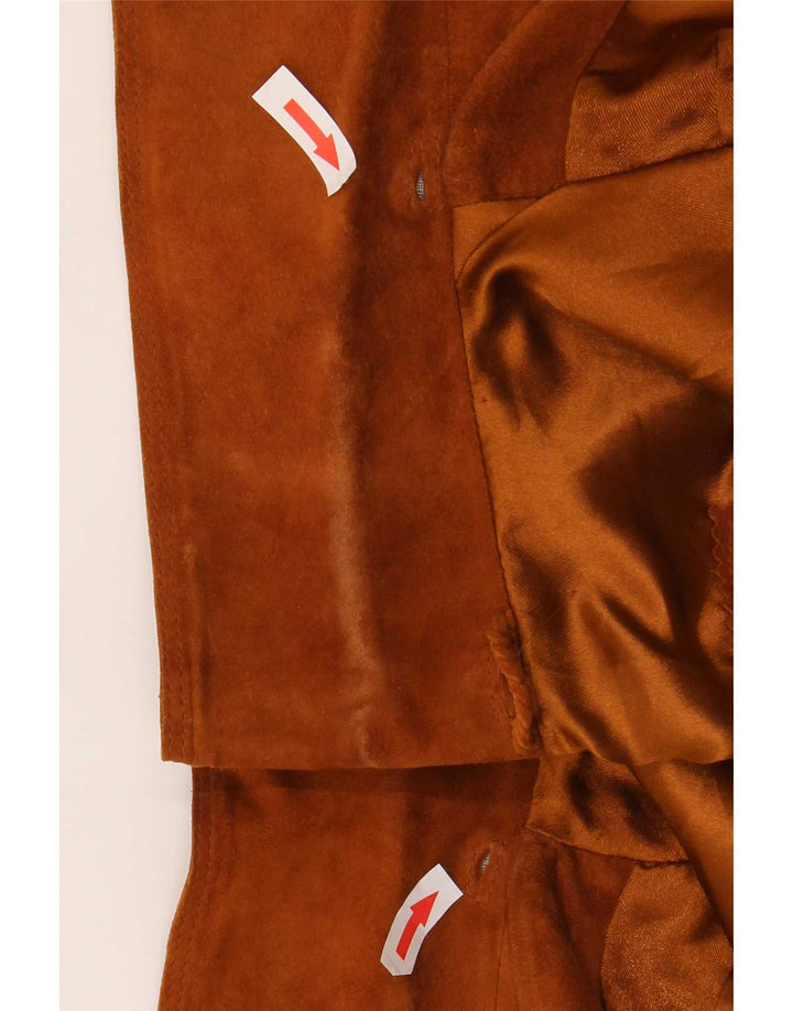 Gallotti Damen Wildlederjacke IT 44 Mittelbraunes Leder