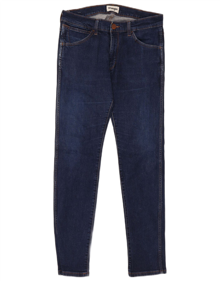 Wrangler Herren Slim Jeans W31 L32 Marineblaue Baumwolle