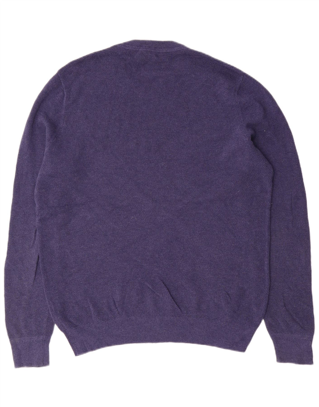 John Lewis Herren-Pullover mit Rundhalsausschnitt, mittlere marineblaue Baumwolle