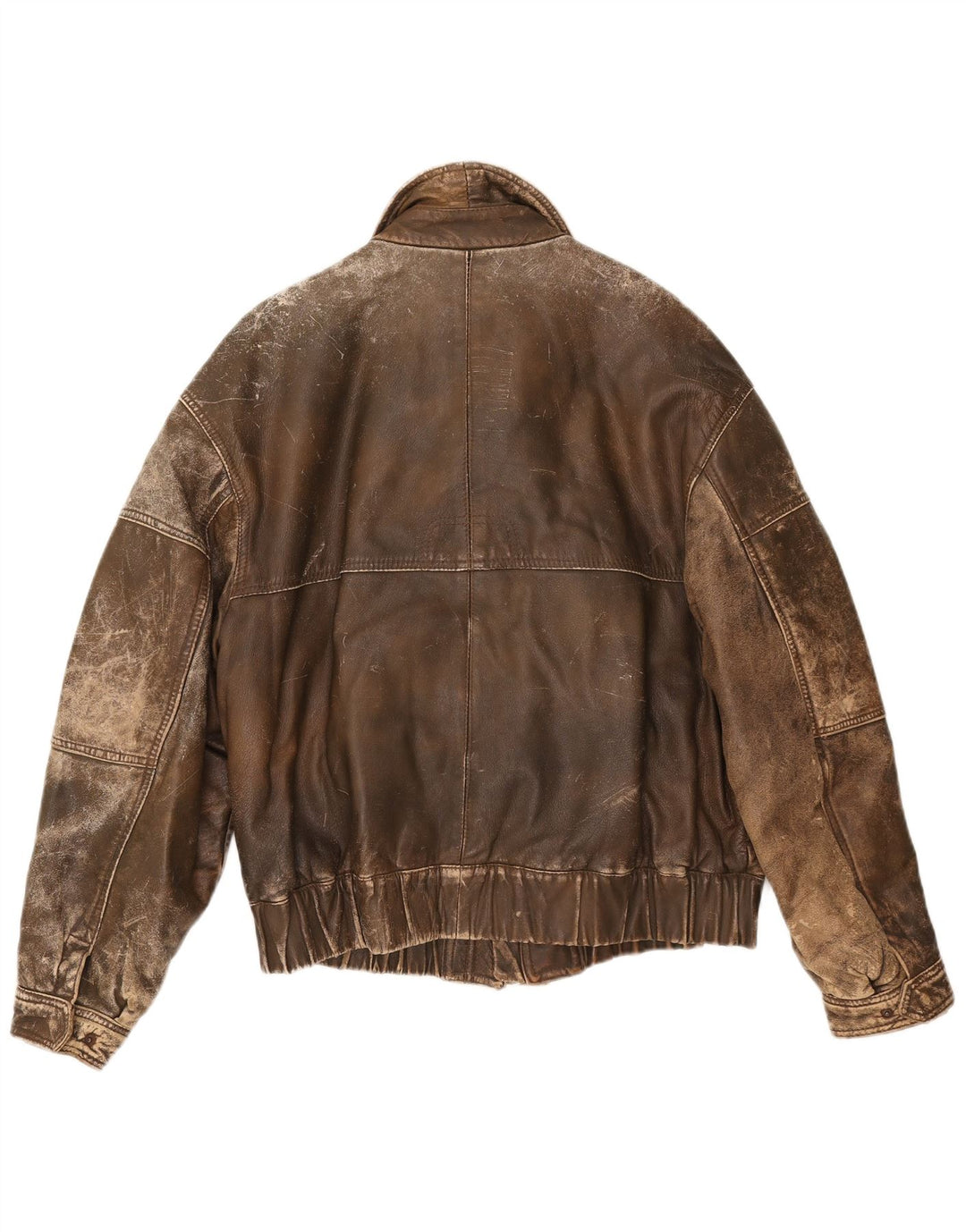 Vintage Herren Lederjacke IT 50 Großes braunes Leder